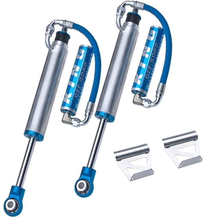 king shocks 90-12 mercedes-benz g-class front 2.5 dia remote res shock w/adjuster (pair) 25001-300a