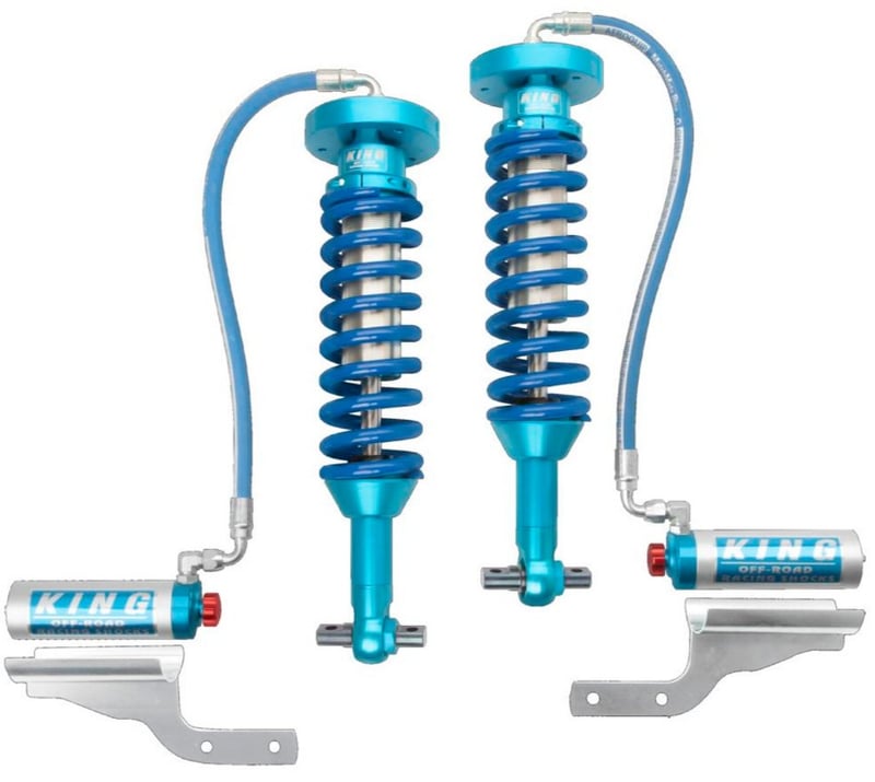 king shocks 15-20 ford f150 2wd front 2.5 dia remote reservoir coilover w/adjuster (pair) 25001-355a