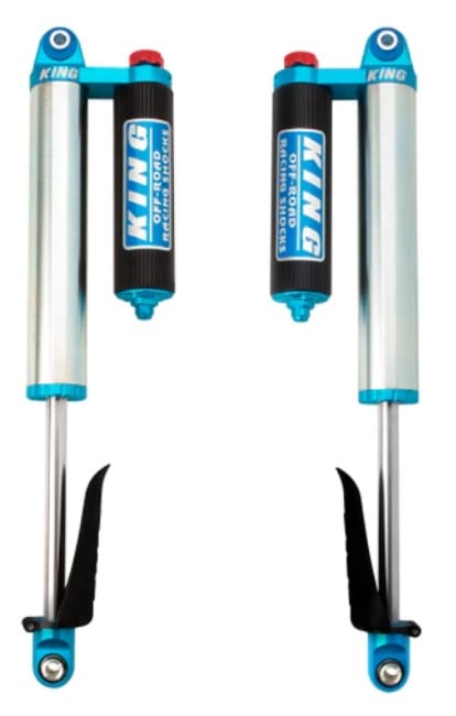 king shocks 2020+ jeep gladiator rear 2.5 dia piggyback res shock for 2.5in-5in lift w/adj (pair) 25001-380a