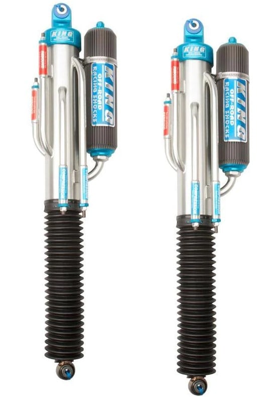 king shocks 2017+ ford f150 raptor 4wd rear 3.0 dia bypass piggyback shock w/perf fin res (pair) 30001-404
