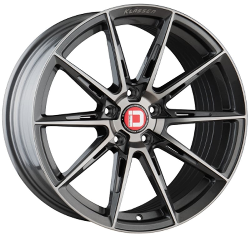 20x9 klassen id f07r dark graphite metallic (flow form) (custom)