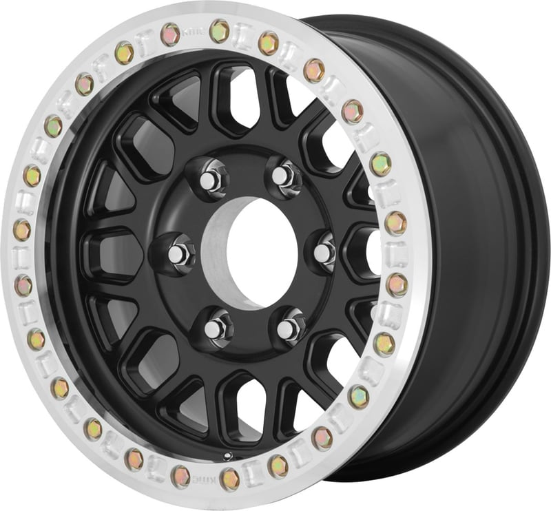 20x9 kmc km234 grenade desert black w/ machined ring (true beadlock) 8x6.5/165 -12mm