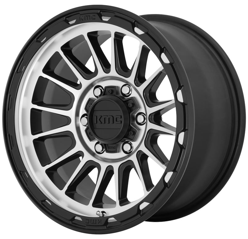 16x8 kmc km542 impact satin black machined 5x150 0mm