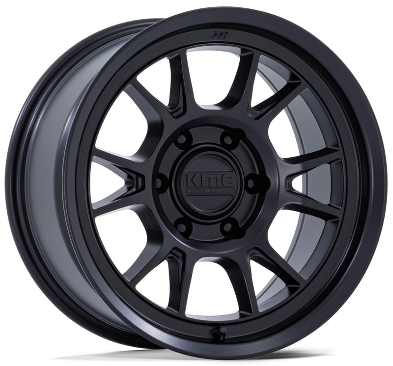 17x8.5 kmc km729 range matte black 6x135 0mm