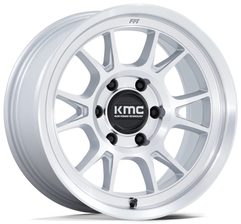 17x8.5 kmc km729 range gloss silver machined 6x135 0mm
