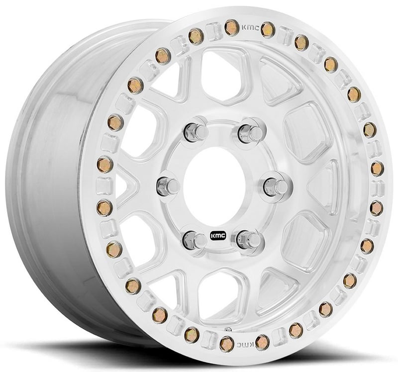 17x9 kmc km444 beadlock raw machined 8x6.5/165 -12mm