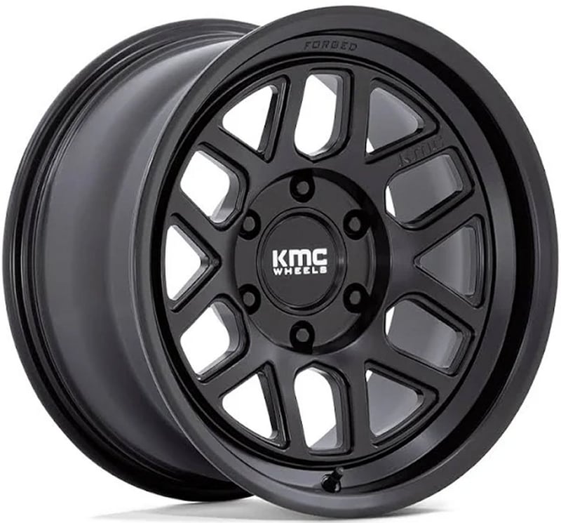 18x9 kmc km446 mesa forged monoblock satin black 6x135 0mm