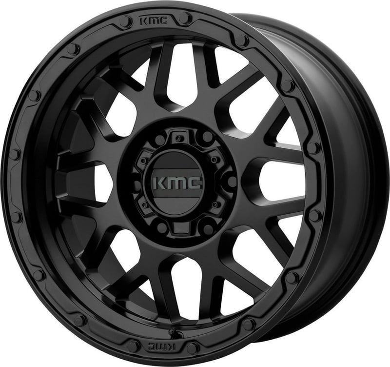 (clearance - no returns) 20x9 kmc km535 grenade matte black 6x4.5/114.3 18mm