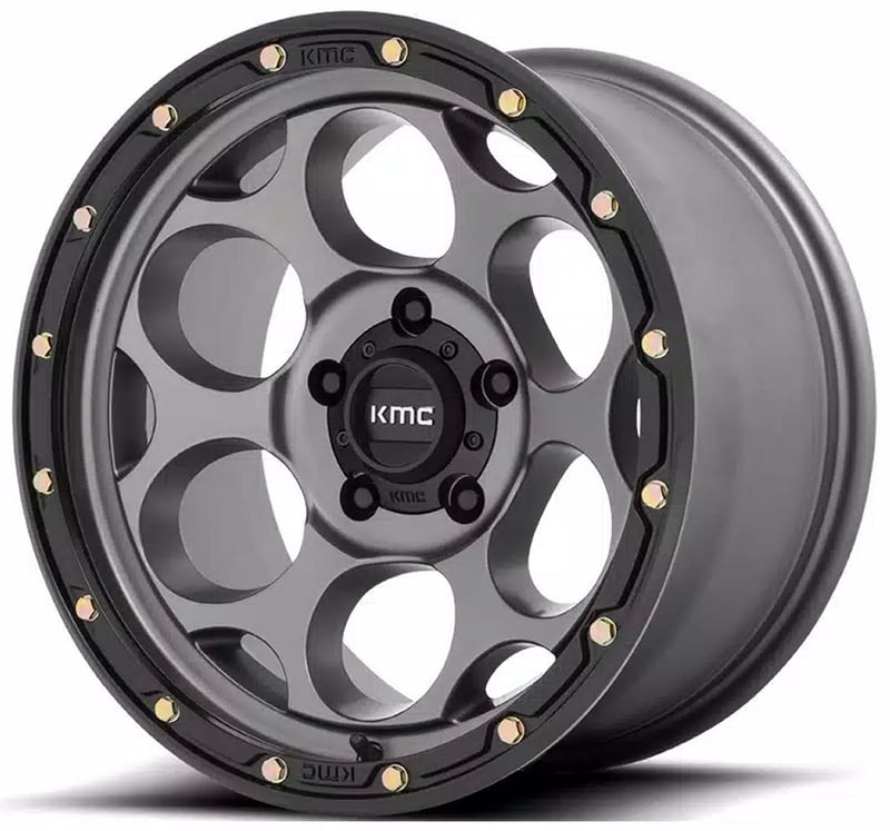 KMC KM541 Dirty Harry Satin Gray w/ Black Lip