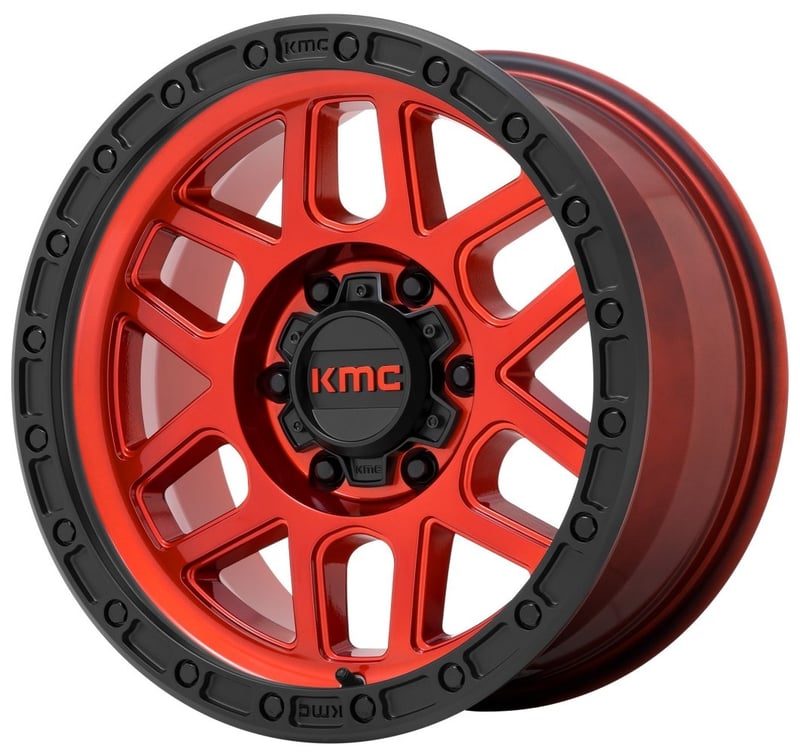 (clearance - no returns) 20x9 kmc km544 mesa candy red w/ black ring 5x150 25mm