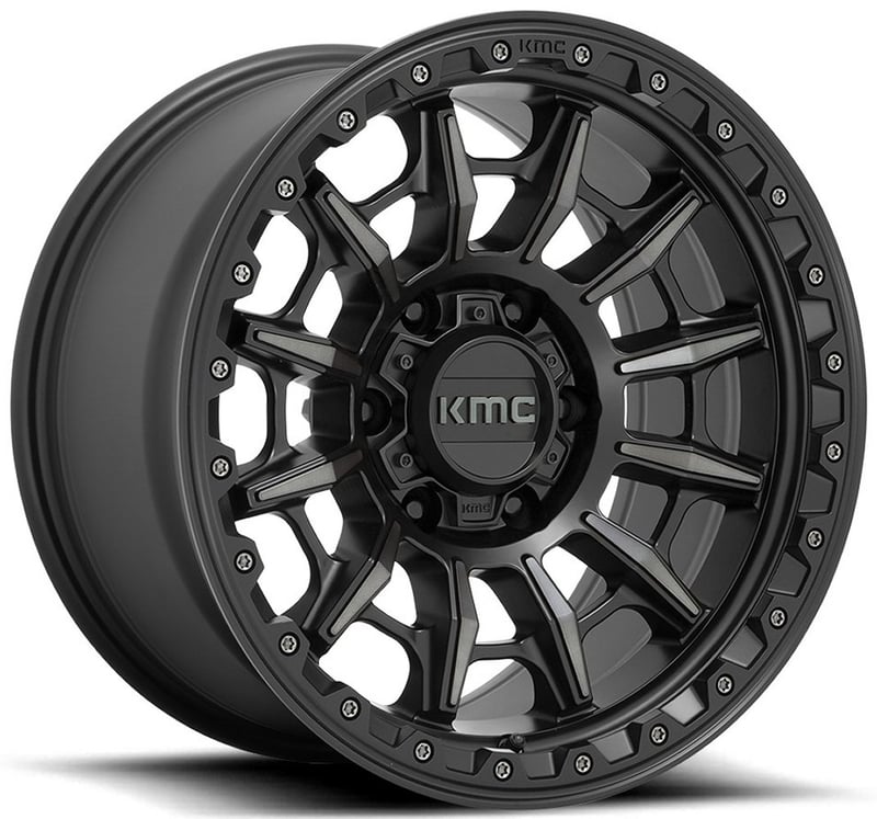 KMC KM547 Carnage Satin Black w/ Gray Tint