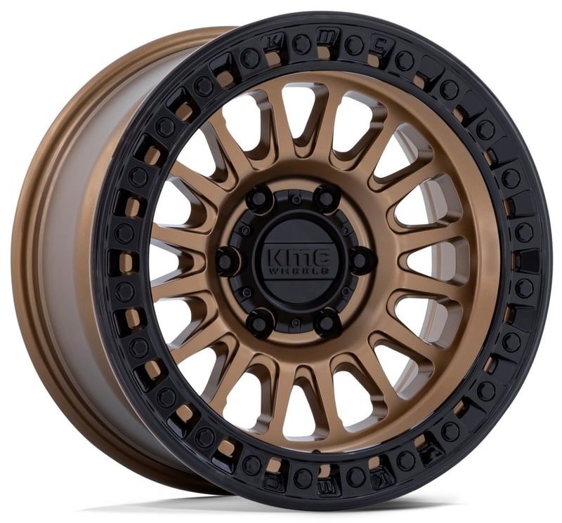 18x9 kmc km552 ims matte bronze w/ gloss black lip 8x180 0mm