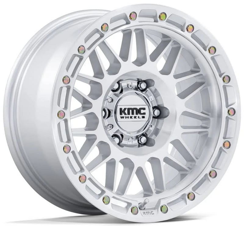 KMC KM555 Attack Gloss Silver Machined