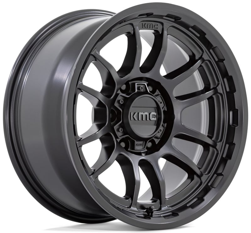 17x8.5 kmc km727 wrath satin black 6x135 0mm