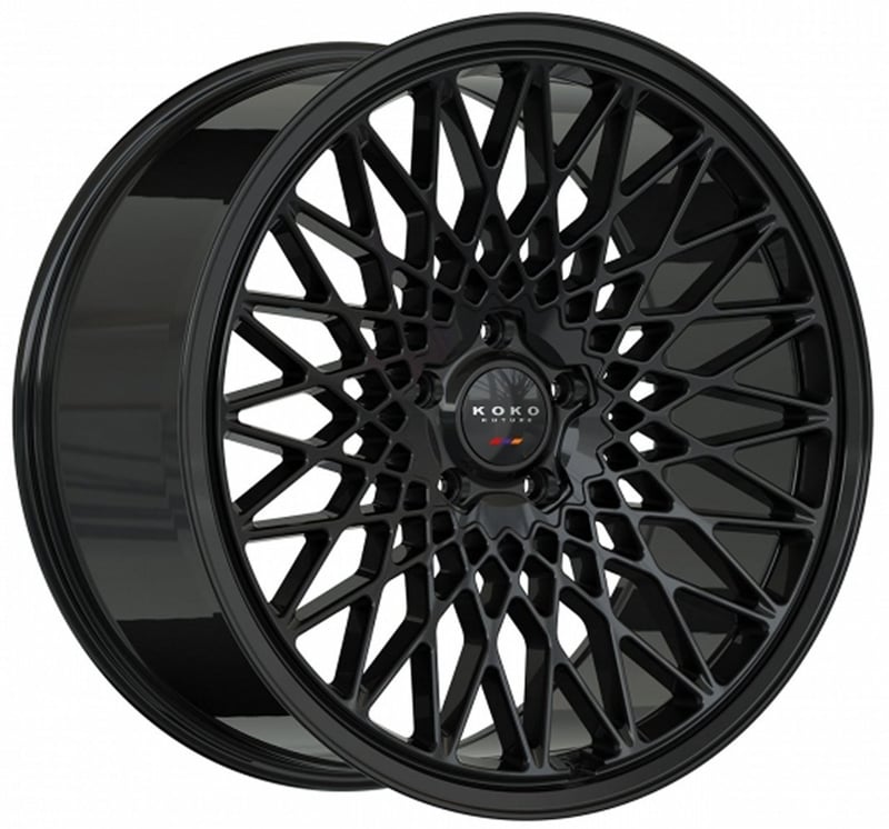 24x10 koko kuture classica gloss black (flow formed) 5x112 5x120 22mm
