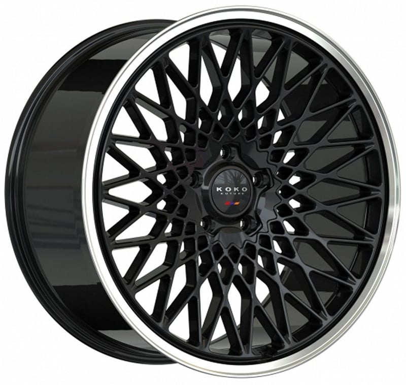 22x11 koko kuture classica gloss black 5x130 52mm