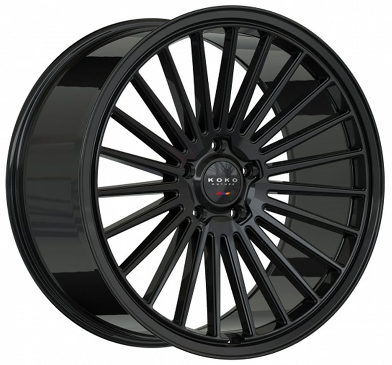 22x9 koko kuture parlato gloss black (flow formed) 5x4.5/114.3 30mm
