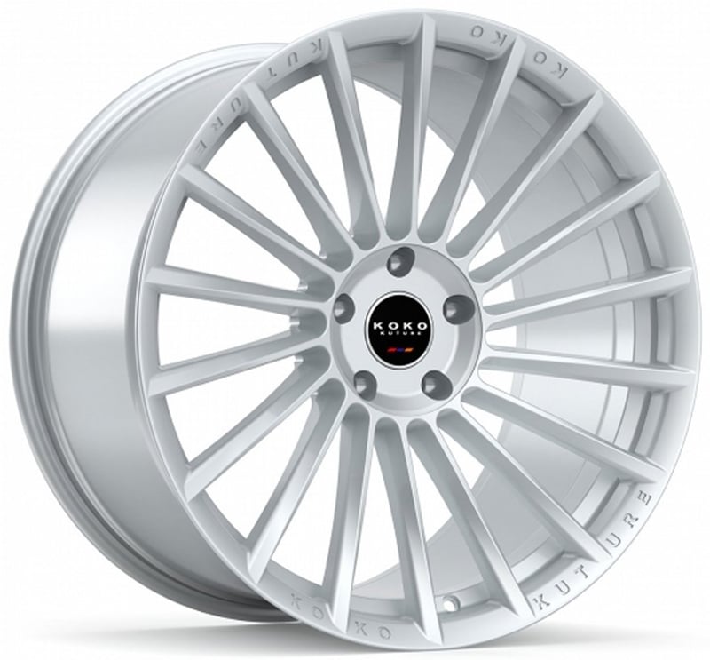 22x9 koko kuture urfa ff gloss silver (flow formed) 5x120 30mm