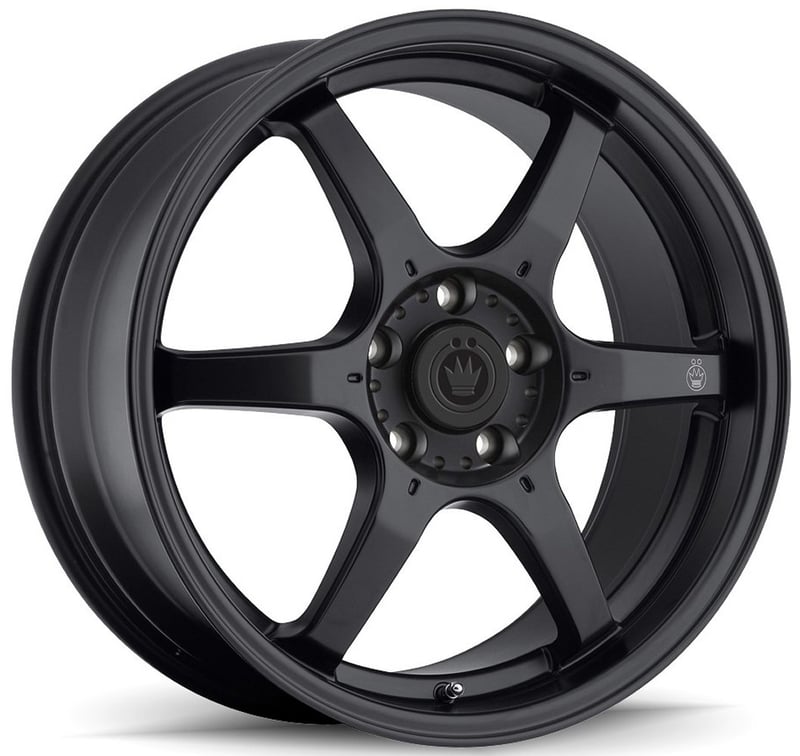 Konig Backbone Matte Black Milled Logo on spoke
