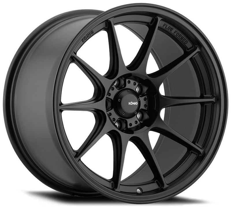 19x8.5 konig dekagram semi-matte black (flow formed) 5x4.5/114.3 30mm