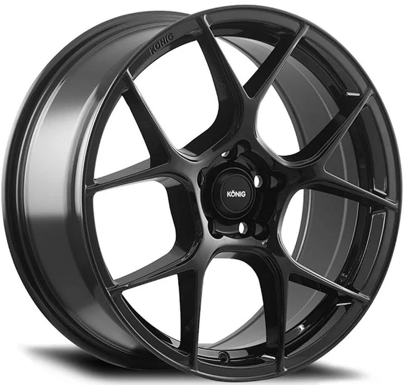 19x8.5 konig diverge gloss black 5x4.5/114.3 43mm