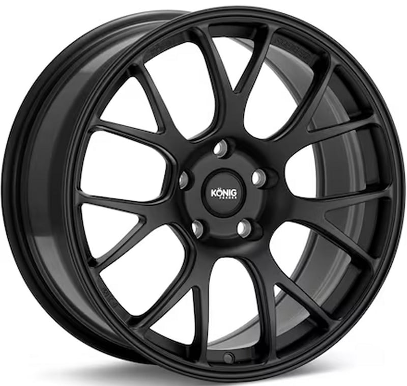 19x9 konig forged f1m satin black (fully forged) 5x130 50mm