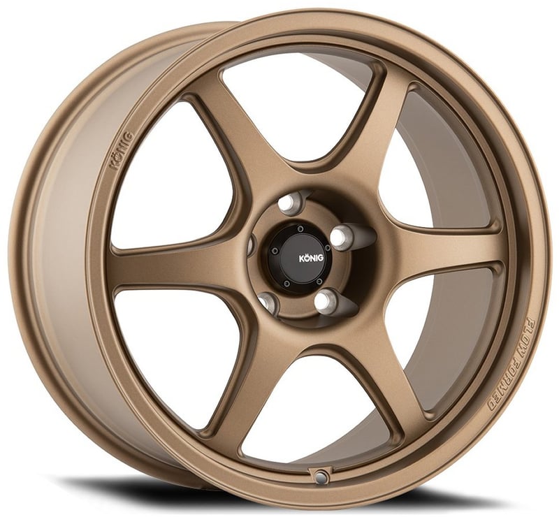 18x8.5 konig hexaform matte bronze (flow formed) 5x112 43mm