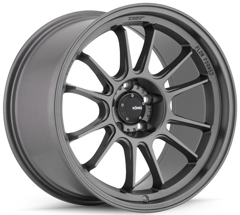 19x9.5 konig hypergram matte gray (flow formed) 5x120 35mm