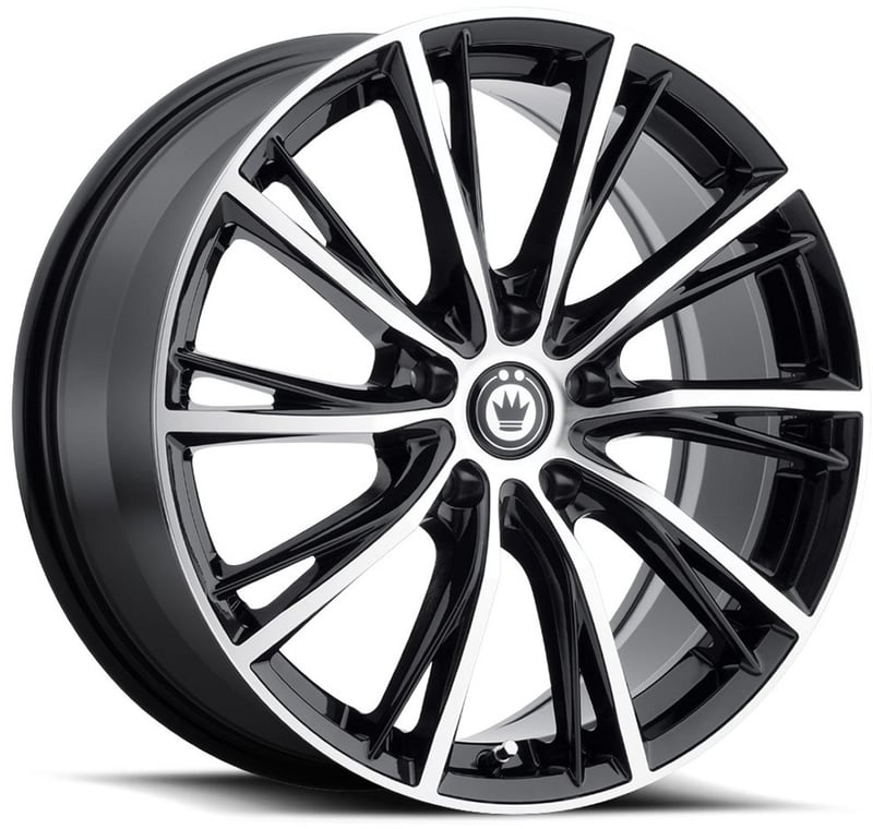 Konig Impression Gloss Black Machined Face