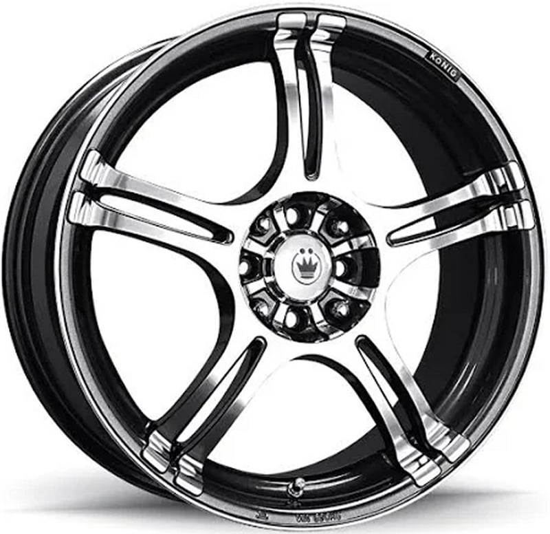 Konig Crown Gloss Black Machined