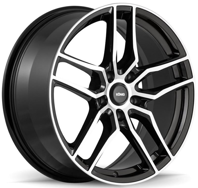 Konig Intention Gloss Black Machined Face