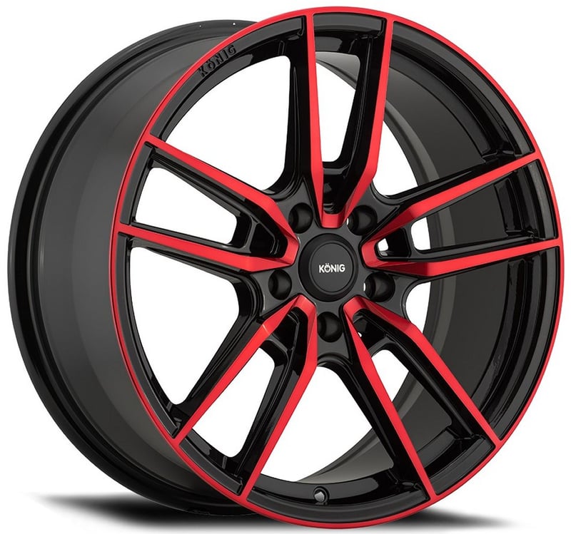 Konig Myth Gloss Black w/ Red Tinted Clear Coat