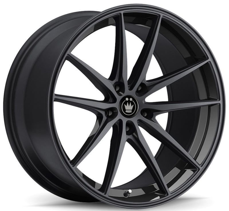17x8 konig oversteer gloss black 5x112 45mm