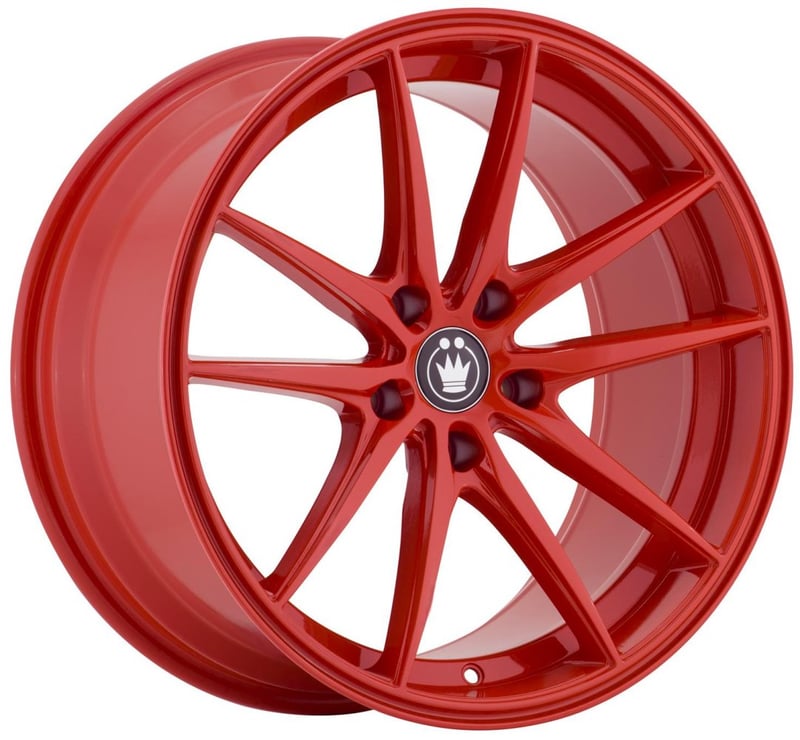 18x8 konig oversteer gloss red 5x4.5/114.3 45mm