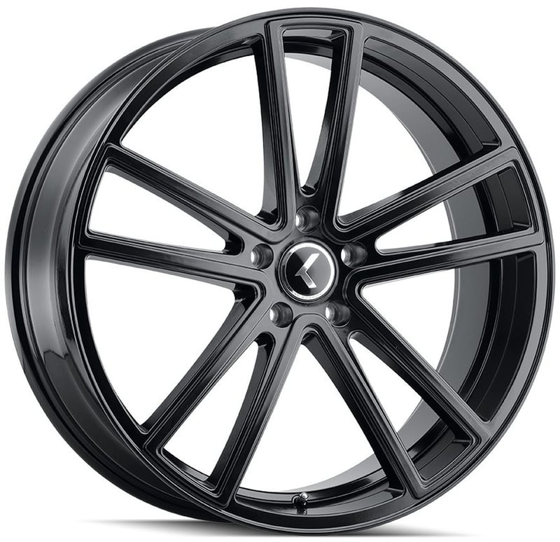 (clearance - no returns) 22x8.5 kraze kr190 lusso gloss black 5x112 38mm