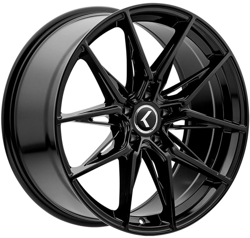 18x8.5 kraze kr196 gloss black 5x120 30mm