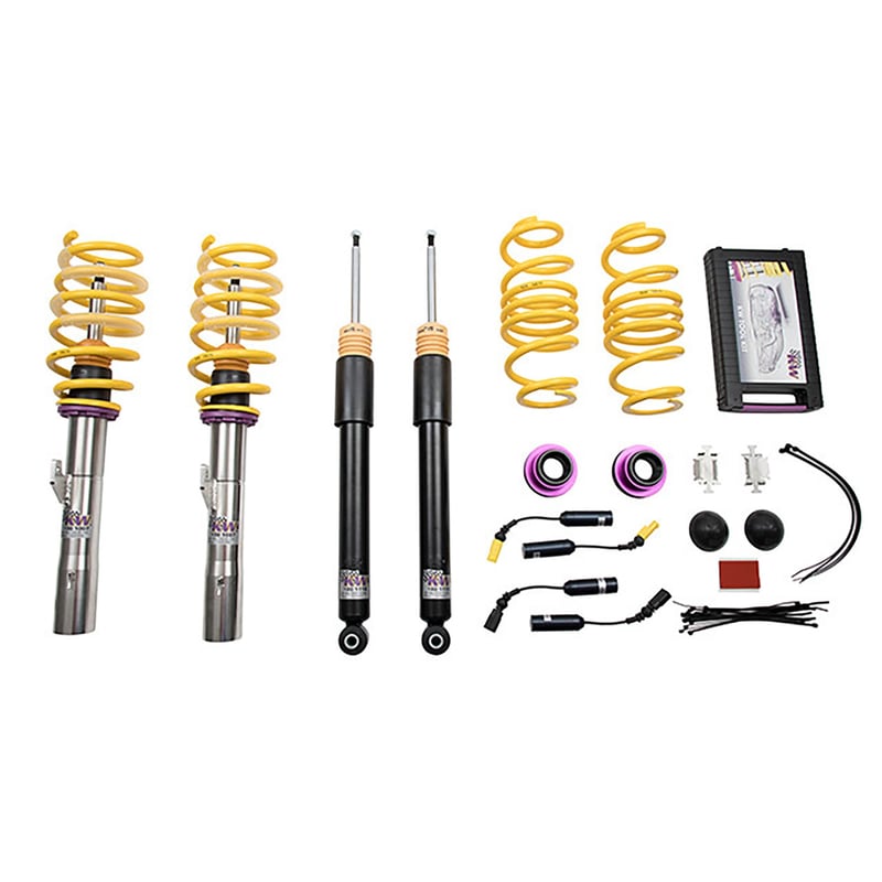 kw coilover kit v1 audi s3 (8v) quattro 2.0t with magnetic ride 1021000t
