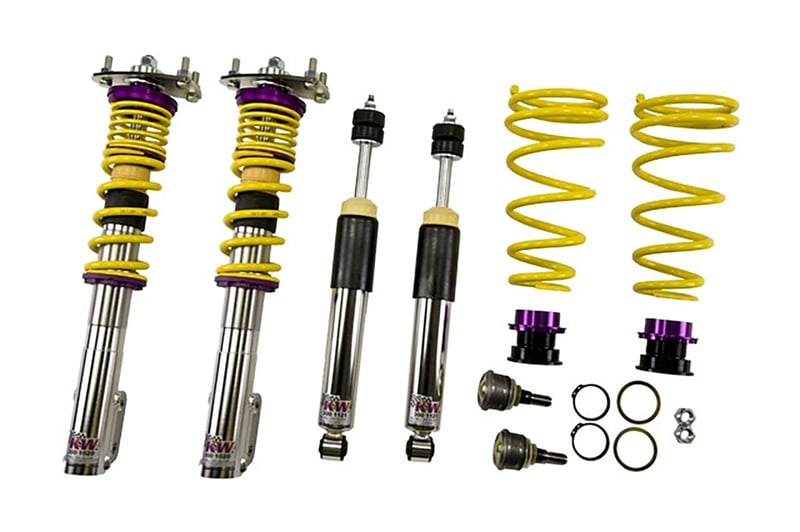 kw coilover kit v1 ford mustang incl. gt and cobra; front and rear coilovers 10230032