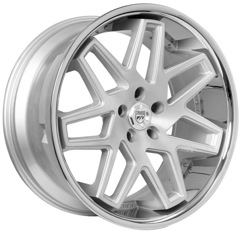Lexani Nova Silver Machined w/ Stainless Steel Chrome Lip