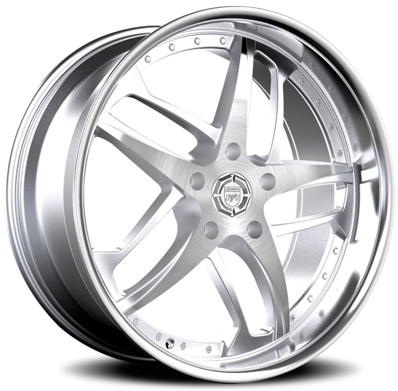 Lexani Solar Silver Machined w/ Chrome Stainless Steel Lip
