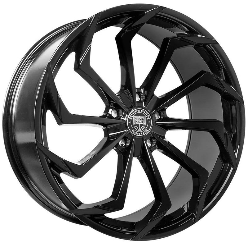 22x10 lexani static gloss black (custom)