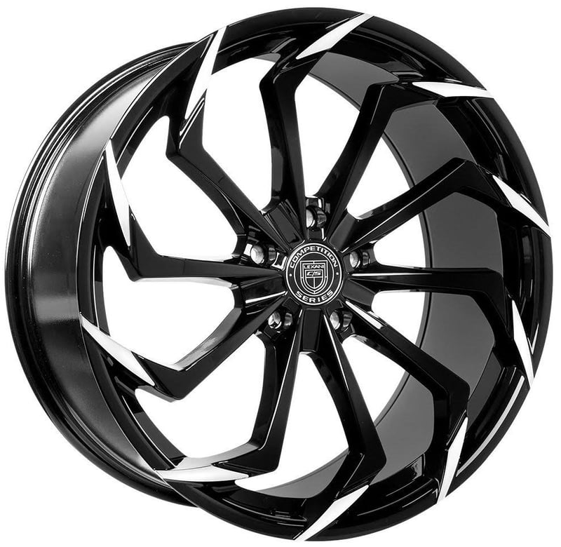 Lexani Static Gloss Black Machined Tips