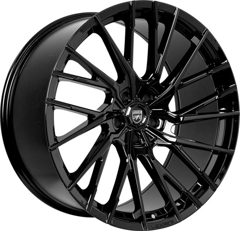 22x10.5 lexani velar gloss black (custom)