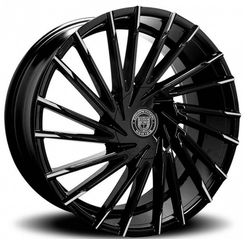Lexani Wraith Gloss Black w/ Machined Tips & Covered Cap