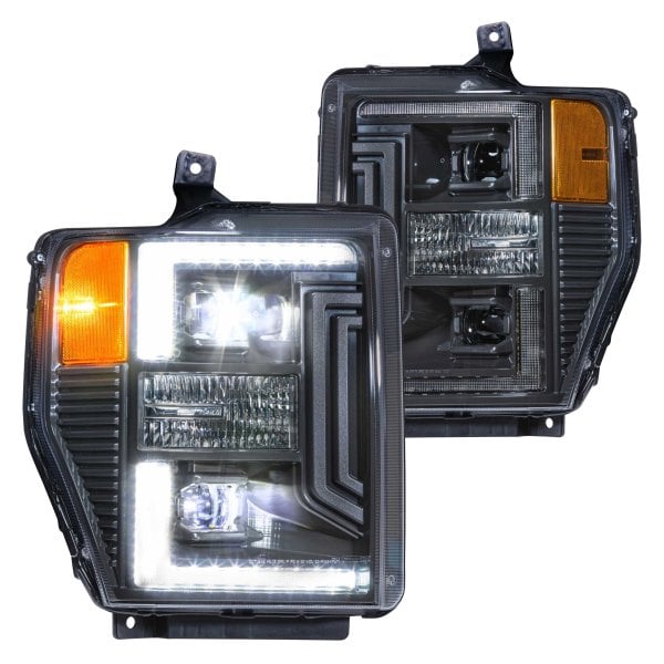 morimoto xb hybrid led headlights: ford super duty (08-10) (pair / asm) lf555