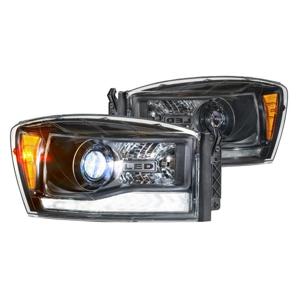 morimoto xb hybrid led headlights: dodge ram (06-08) (pair / asm) lf558