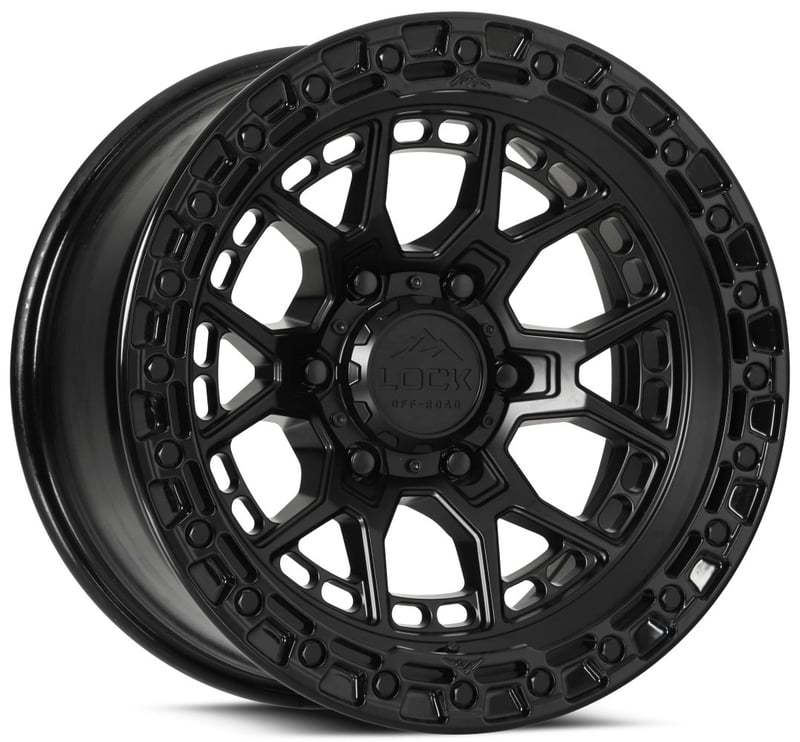 Lock Off-Road Commando Matte Black w/ Gloss Black Ring