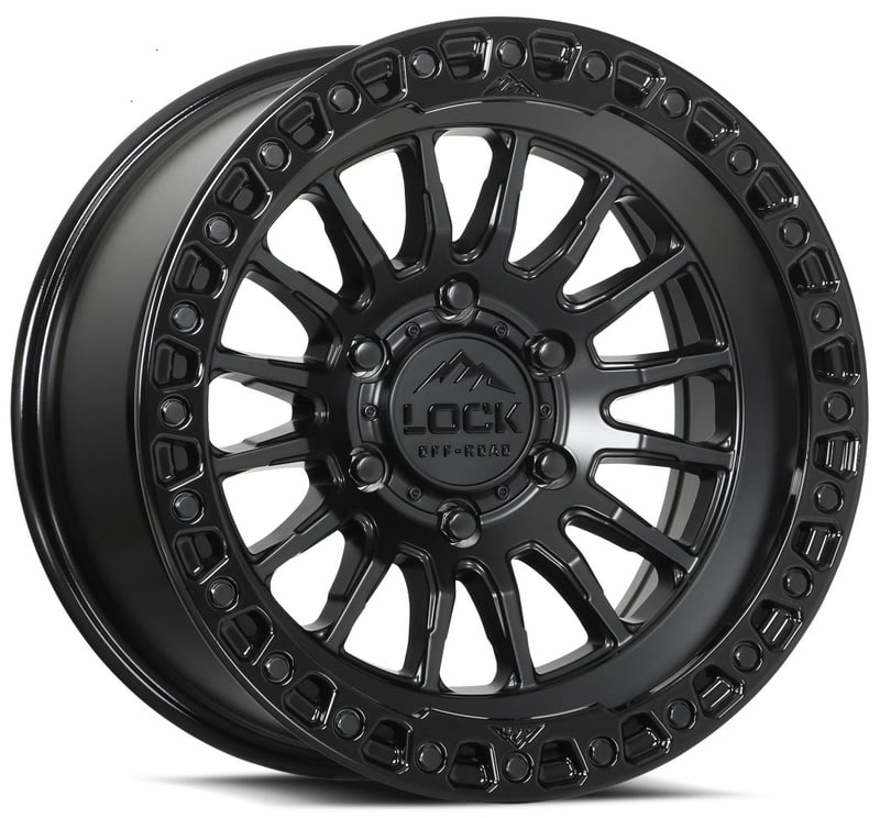 Lock Off-Road Grit Matte Black w/ Gloss Black Ring