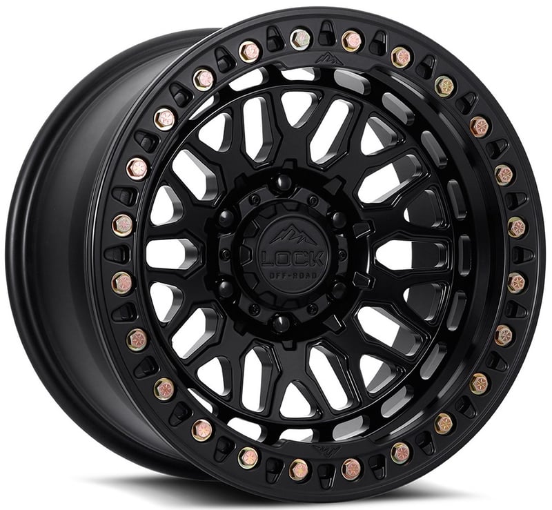 17x9 lock off-road invader beadlock matte black 6x135 -38mm