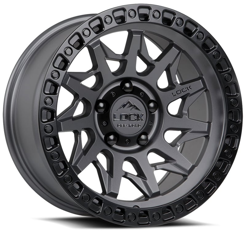 Lock Off-Road Lunatic Matte Grey w/ Matte Black Ring